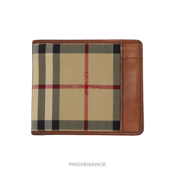 🔴 Burberry Nova Check Bifold Wallet - Light Brown - Picture 1 of 8